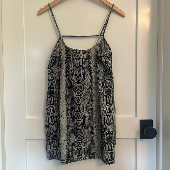 Motel Selest Snake Print Mini Dress Size L NWT - Picture 6 of 8